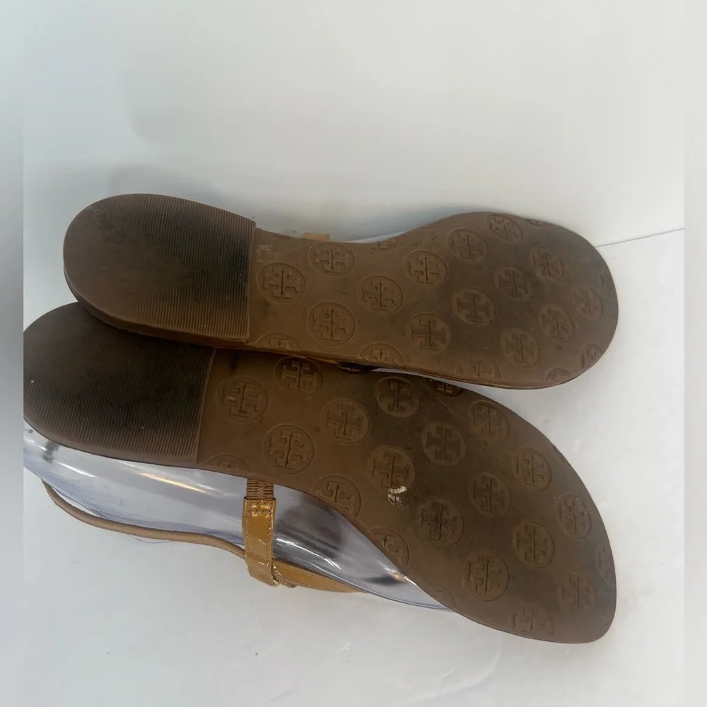 RARE Tory Burch Ali Anteka Tan Leather Sandals